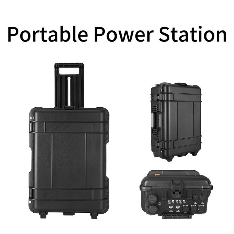 AC Pure Sine Wave Solar Mobile Power Station met 4000W-uitgang en meerdere stopcontacten