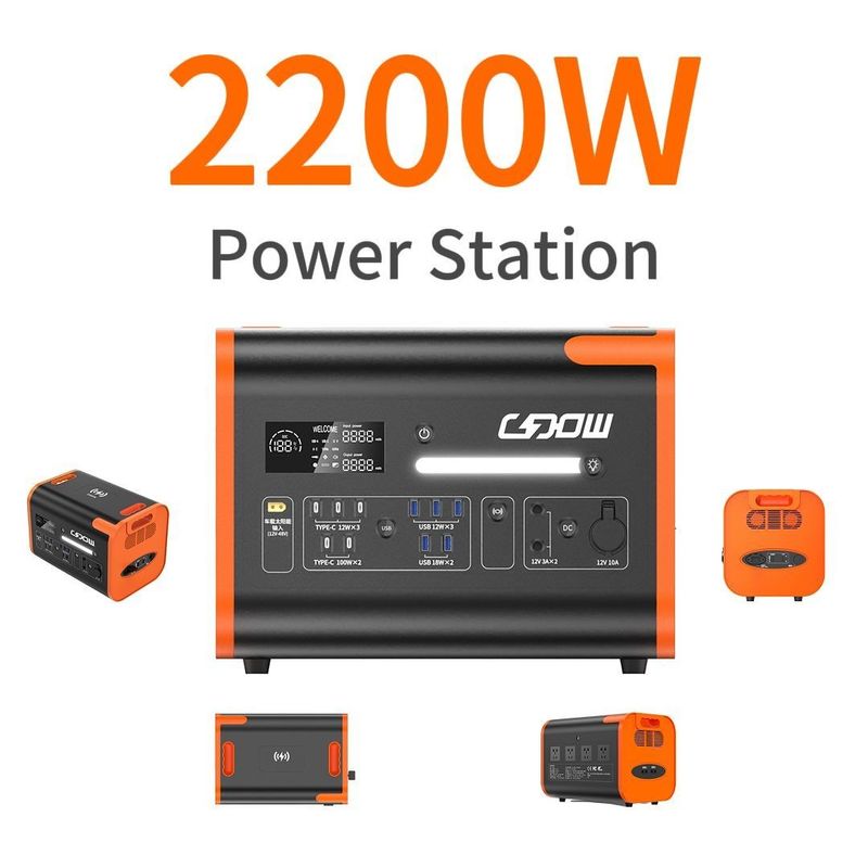AT22 Zonne-energie 2000W 2200W 2500W 3000W Draagbare generatorcentrales voor uw voordeel