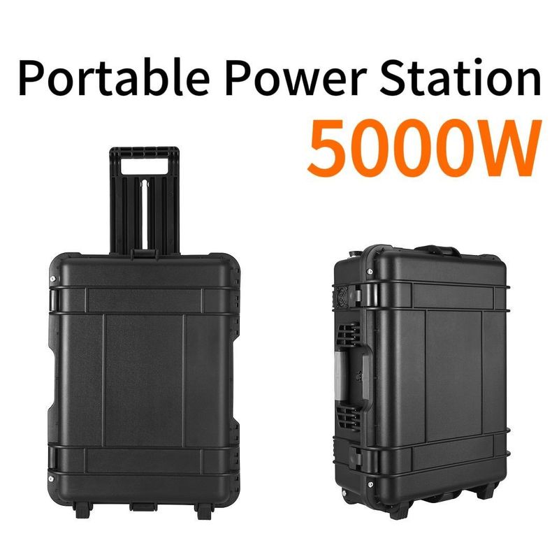 Draagbare trekstok en zonnepaneel Zonne-generator 5000W voor buitenafstandscentrales