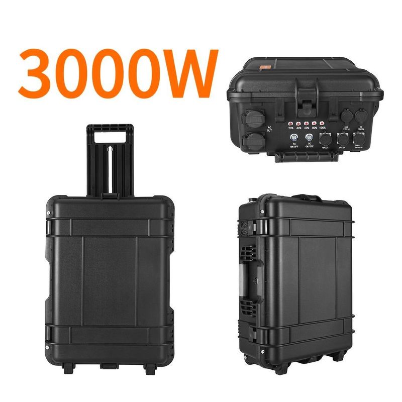 LT-30 Hoge capaciteit 3000wh 3300W LiFePO4 batterij draagbare elektriciteitscentrale voor kamperen