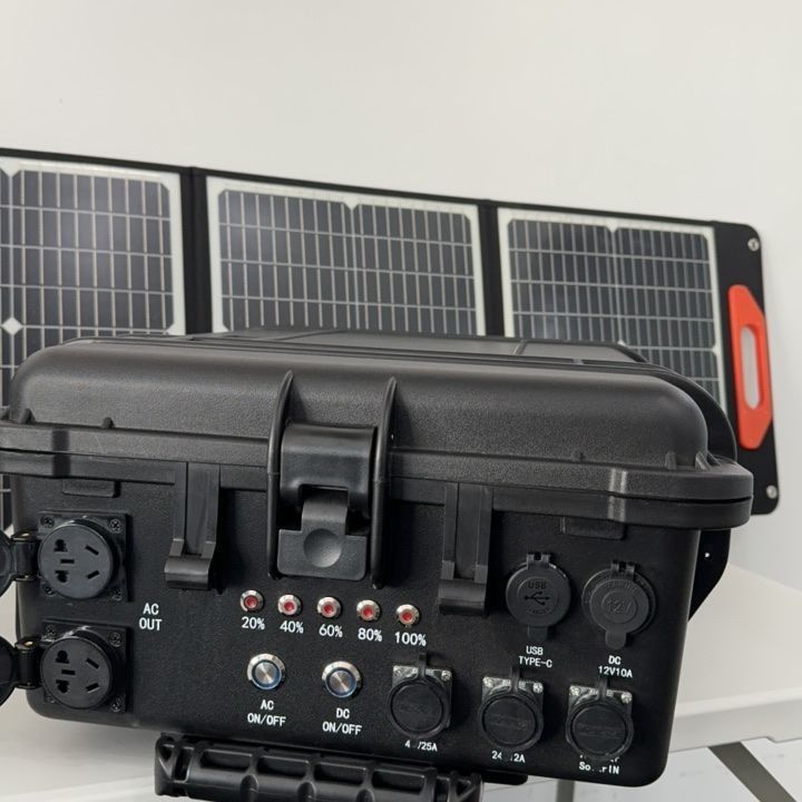 AC Pure Sinus Wave Output 3000W Draagbare zonne-oplader Lithium Power Station voor buiten