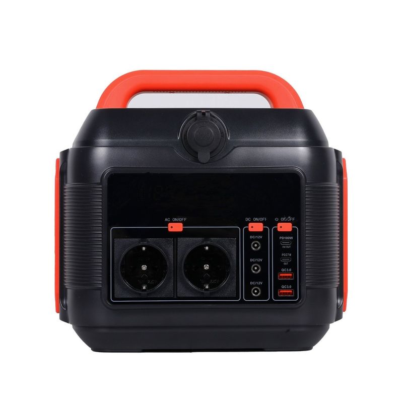 Draagbare zonne-energiegenerator met 12V-13V/10A DC-uitgang en beschermingsfunctie 600W/576wh