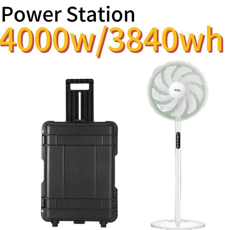 8000W piekvermogen draagbare zonne-energiegenerator 3840wh Noodenergieopslagcentrale