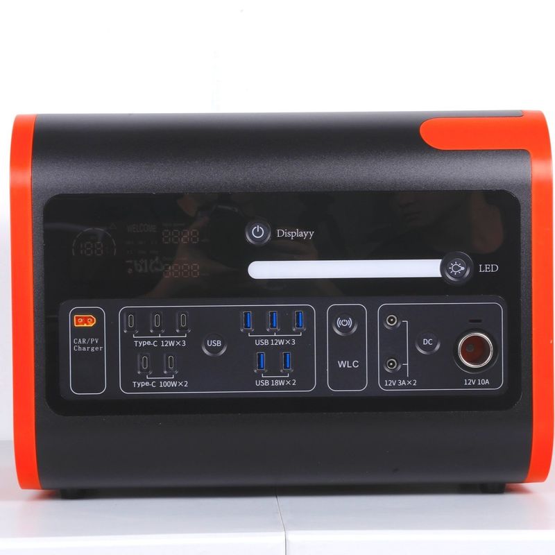 51.52V/40ah LiFePO4 batterij Draagbare energiecentrale voor buitenkamperen 3500W Uitgang