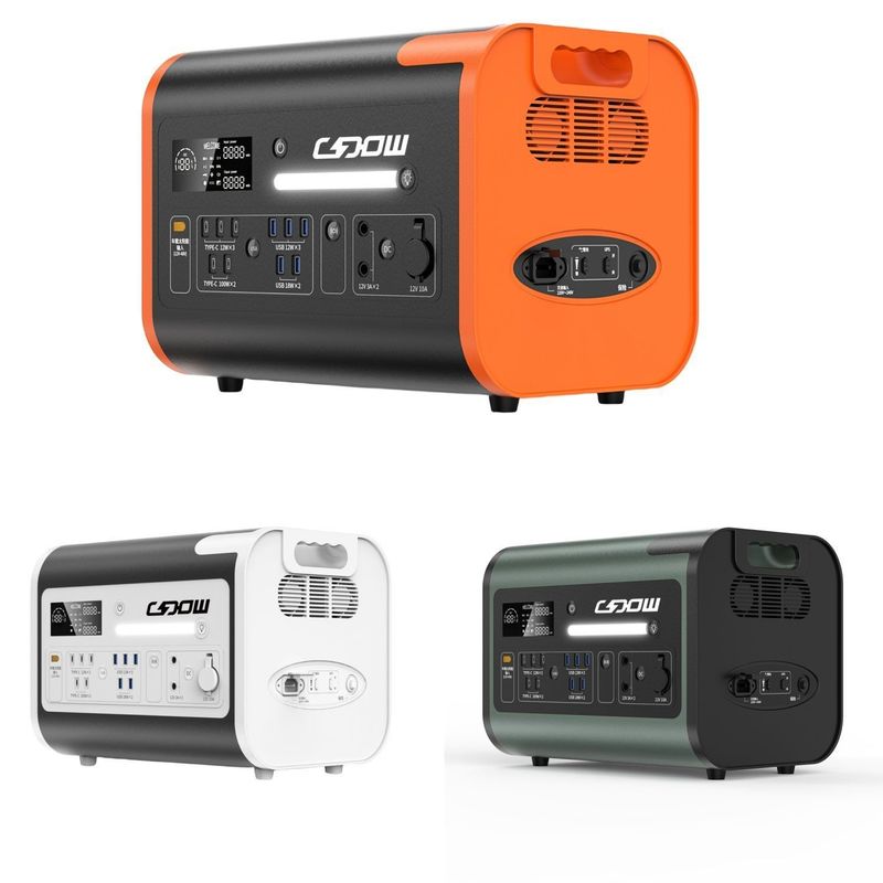 CE Un38.3 MSDS gecertificeerd 1000W 2000W 2200W draagbare elektriciteitscentrale voor binnen- en buitengebruik