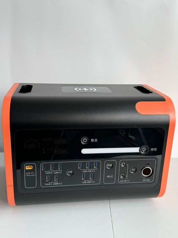 800W zonne-energie opladen Outdoor picknick Power Mobile 2200W elektriciteitscentrale met tape display