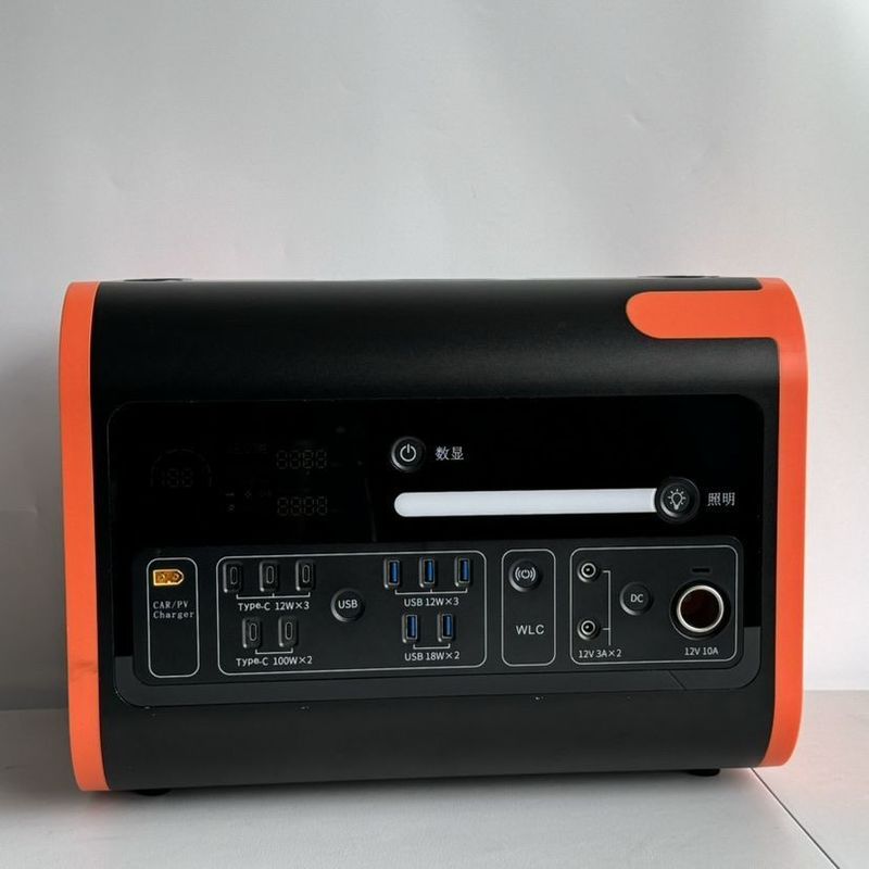 800W zonne-invoer draagbare mobiele elektriciteitscentrale 200W zuivere sinusgolf-omvormer 2200W buiten noodgeval