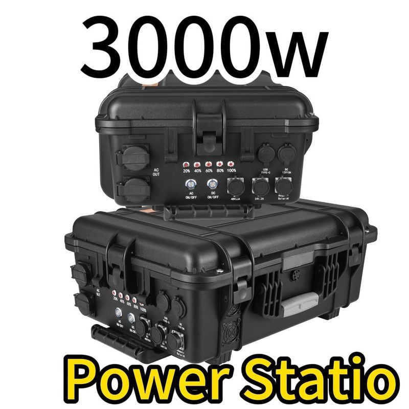 Uitgangsvermogen 100-120V-3000W50Hz/60Hz Tunable 3000wh 62.5ah Hot Portable Power Station