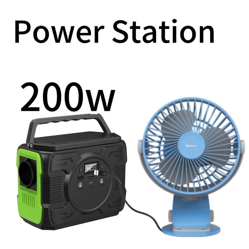 Goedkope en 200W Outdoor Mobile Power Station met USB1/USB2 Export 5V/2.1A