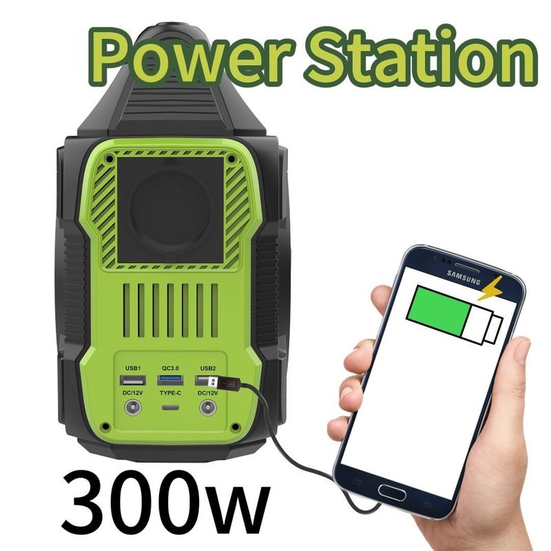 300W/288wh stille draagbare omvormergenerator voor buitencampingkrachtcentrale