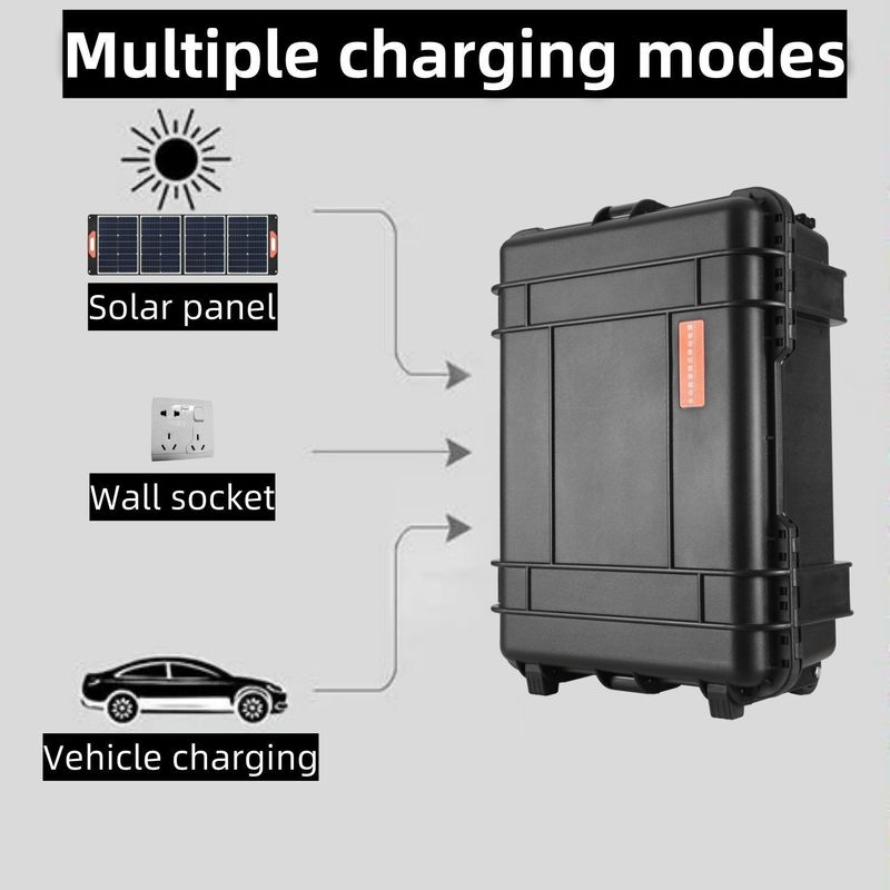 Draagbare elektriciteitscentrale van 3000 W voor thuis- en buitenafstand ABS-materiaal van legeringsschel
