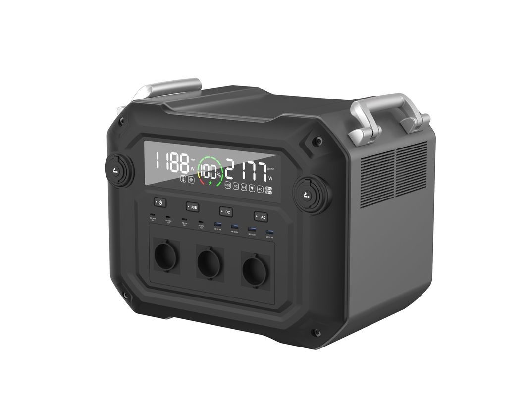 600W Max Zonnepaneel Input 1000W 3600W Pure Sinus Wave AC Socket Portable Power Station