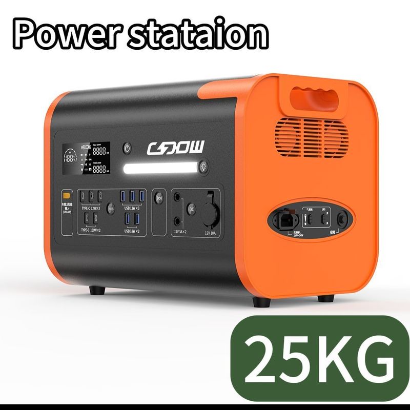 LiFePO4 500W 2200W Draadloos opladen Draagbaar zonne-energiesysteem Draagbaar elektriciteitsstation
