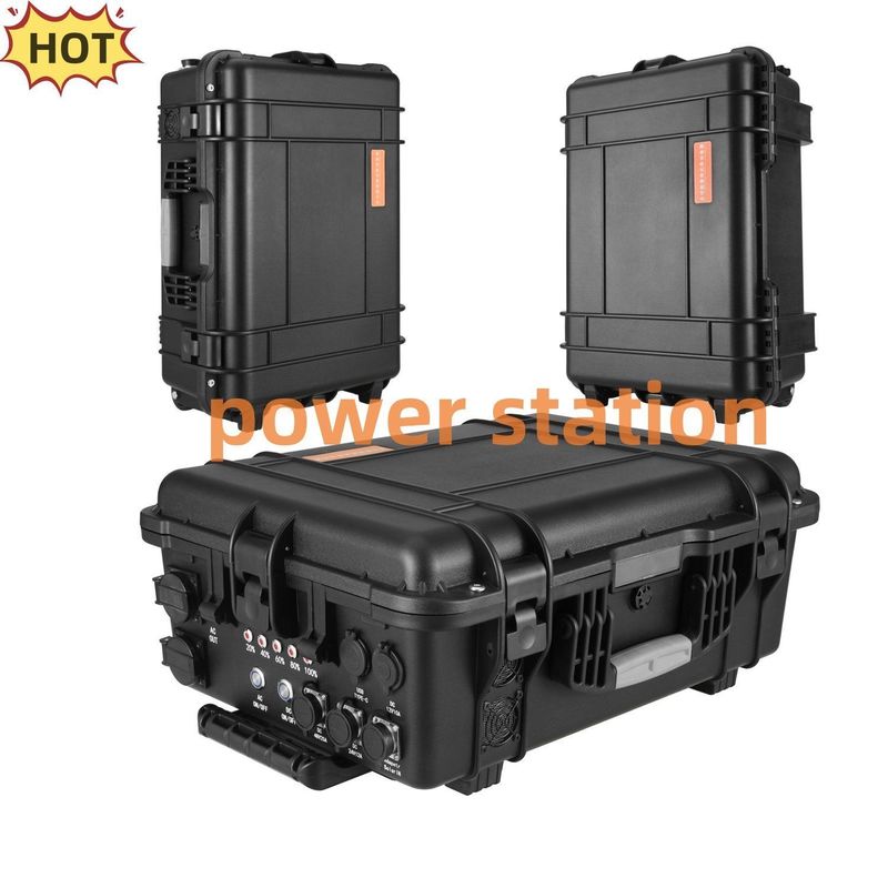 Zwart Aanpasbaar 3000W/4000W/5000W/6000W/7000W Draagbare elektriciteitscentrale voor buitenvisserij