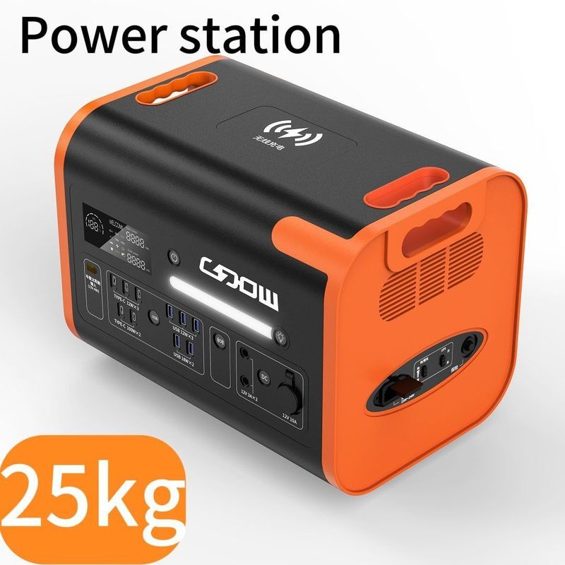 2200W AC DC C-type batterij back-up power Nood draagbare elektriciteitscentrale aanpasbaar