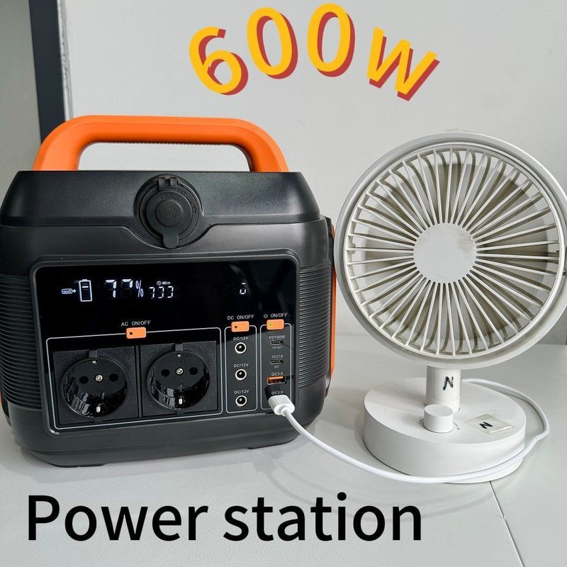 Warm 600W/576wh AC DC C-type batterij back-up power Nood draagbare elektriciteitscentrale