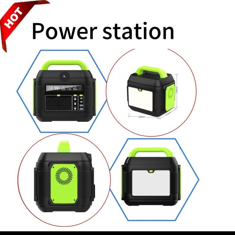 600W/576wh Noodstations voor buiten- en huishoudelijke stroomvoorziening