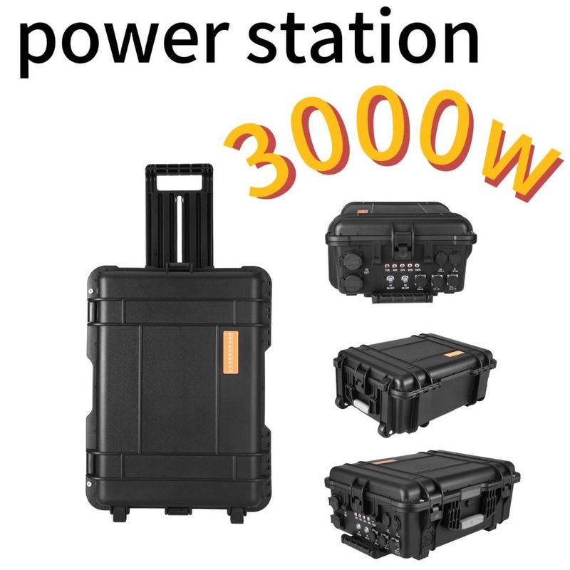 Reis 3000W/220V/110V/UPS Pure Sine LiFePO4 Backup Battery Camping Draagbare Power Station