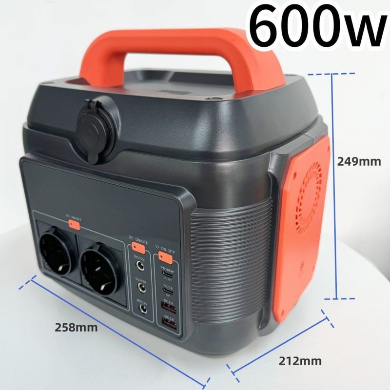 Nood draagbare elektriciteitscentrale met wisselstroom 220V 50Hz/110V 60Hz en lithiumbatterie