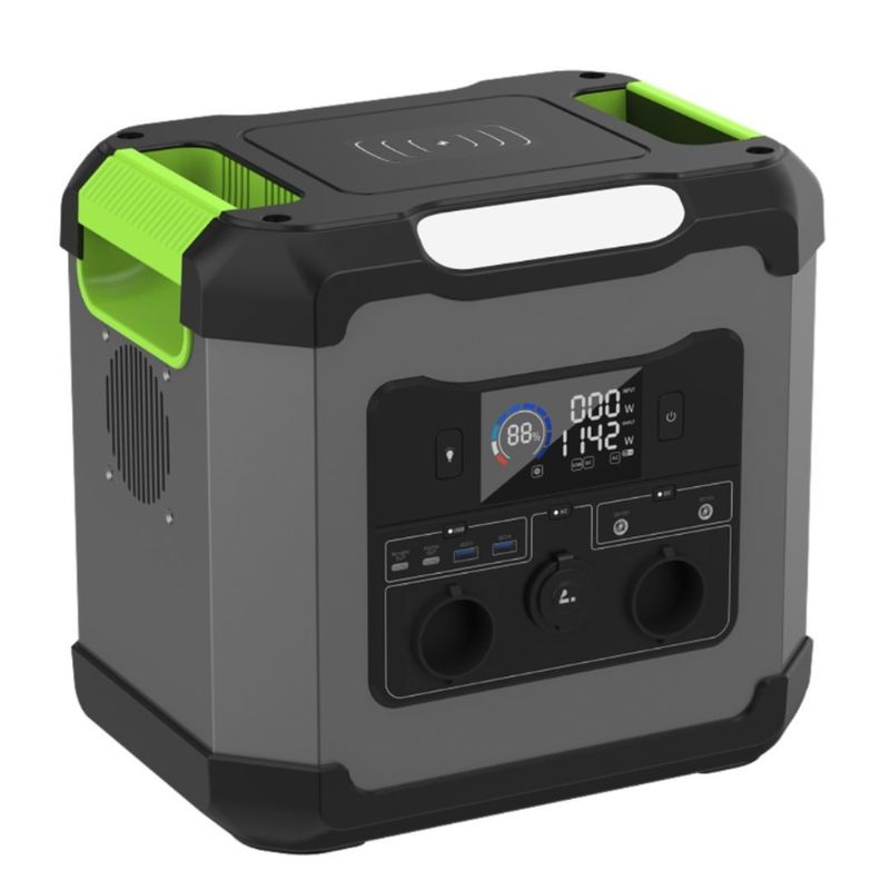Warme energie 1500W/2000W/1200W Draagbare zonne-energiecentrale met type C1 uitgang 12V/3A