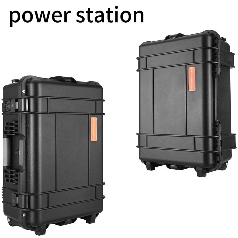 Draagbare elektriciteitscentrale met 48V62.5ah 3000wh batterijcapaciteit en zonnepaneel opladen