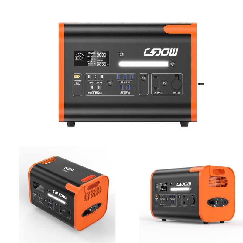 Energieopslag Draagbare elektriciteitscentrale Draadloos opladen 15W Constant vermogen 3500W