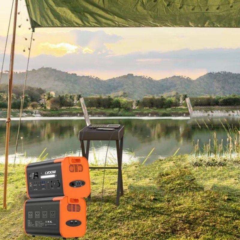 800W zonne-energie opladen 2200W/2048wh/40ah Draagbare elektriciteitscentrale voor excursies in de buitenlucht