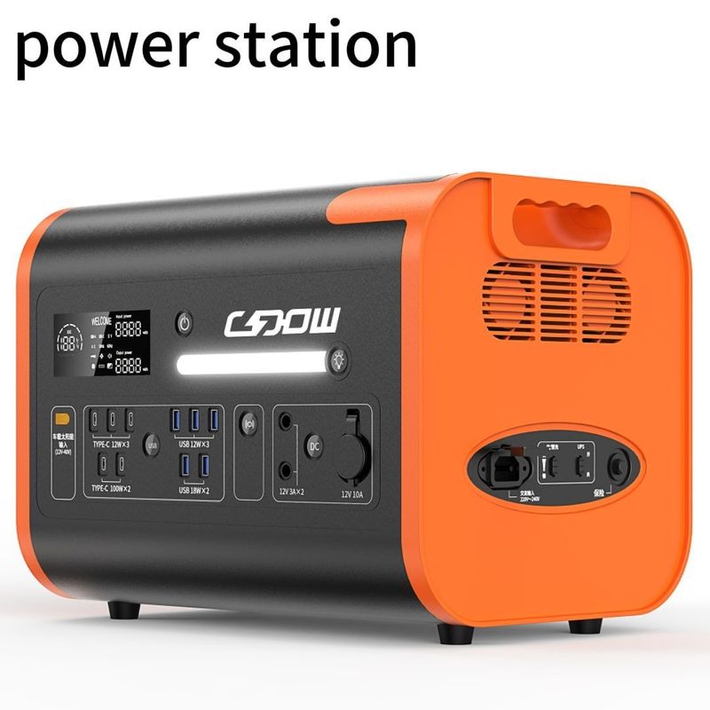 Draagbare elektriciteitscentrale voor thuis en buiten camping 2200W 1500W zonnepaneelgenerator