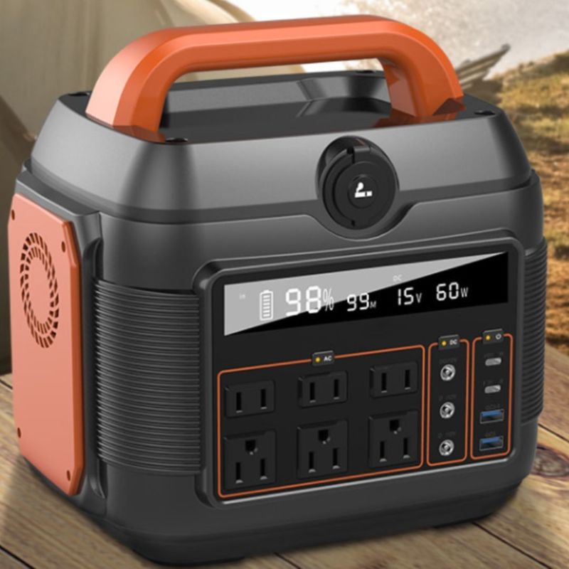 220V 50Hz/110V 60Hz AC Uitgang 6 Kg/576 Wh/600 W/300 W/5000 W Draagbare elektriciteitscentrale