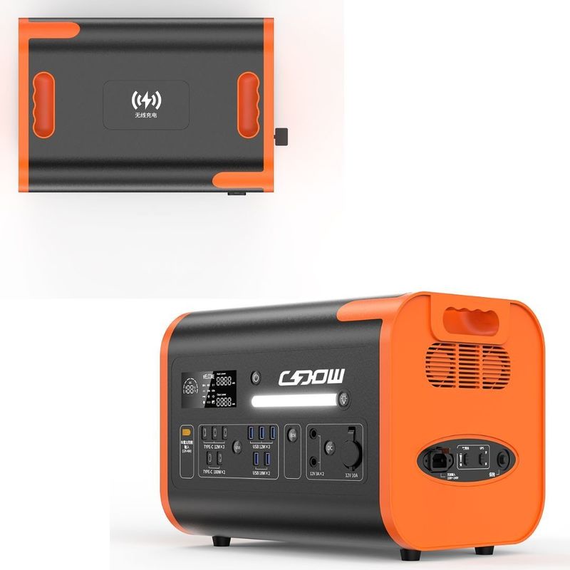 27 kg Pakket Bruto Gewicht 220V±5% AC Uitgang 40ah Mobiele energiecentrale met omvormer en LiFePO4