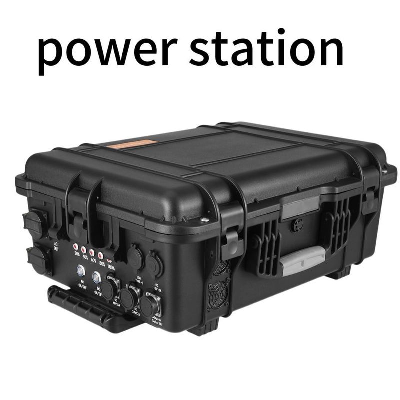 4000W 3840Wh draagbare mobiele elektriciteitscentrale met batterijindicator en explosiebestendige LED-licht
