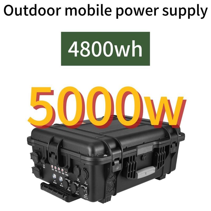 5000W/4800whlifepo4 Outdoor oplaadbare zonne- en windcentrale voor het opladen van auto's