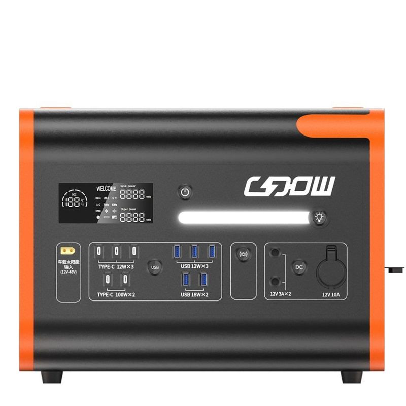 Un38.3/Msos Authenticatie 2200W 220V Draagbare zonne-energie oplaadbare 800W generator voor buiten