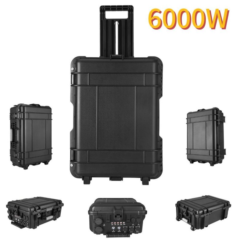 AC-uitgangsstroom 15A Max 6000W Buiten USB-oplader voor reizen, kamperen en noodgevallen