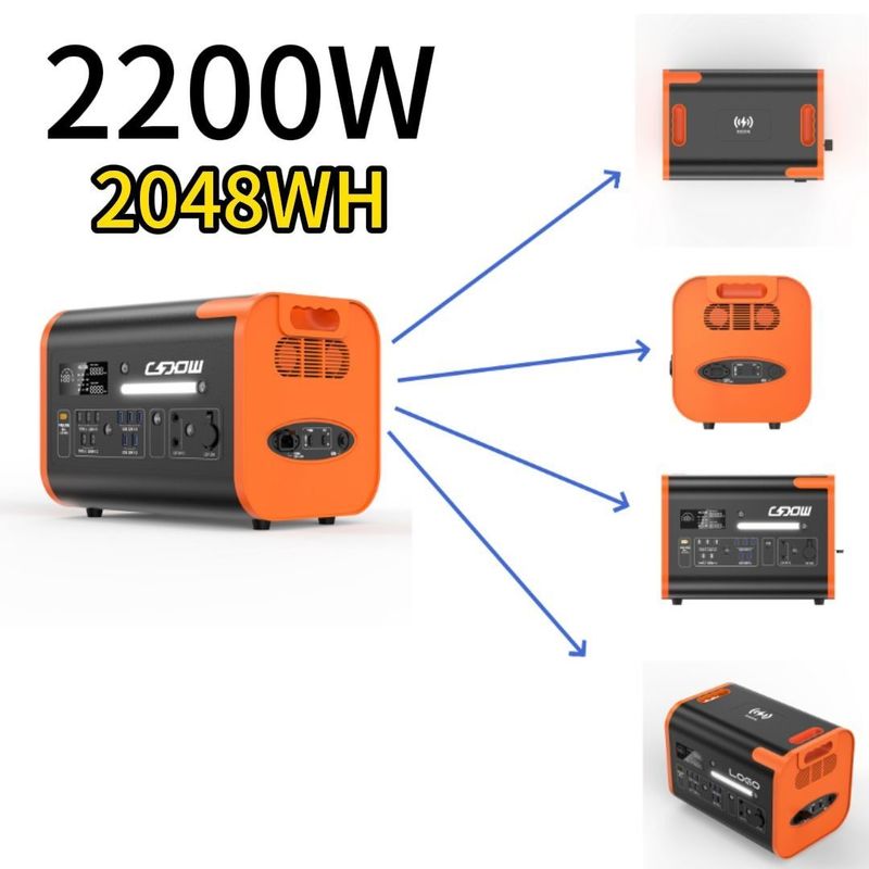 51.52V40ah 3.22V*16s Camping Standby Power Inverter met batterijcapaciteit 51.52V40ah