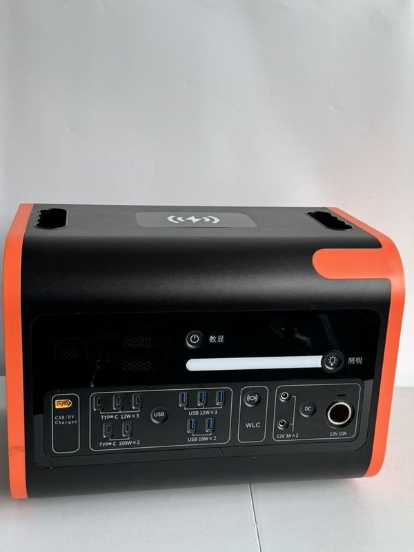 2200W draagbaar elektriciteitsstation UPS zonne-invoer 800W generator Ononderbroken stroomvoorziening