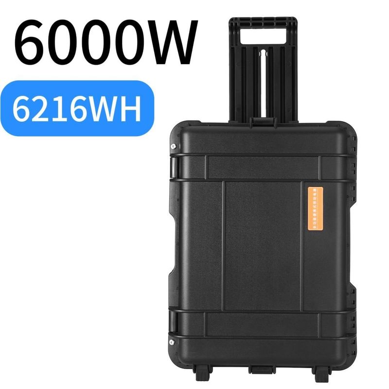 Outdoor Home RV 6000W Draagbare Power Station met AC Pure Sinus Wave en Grote Capaciteit