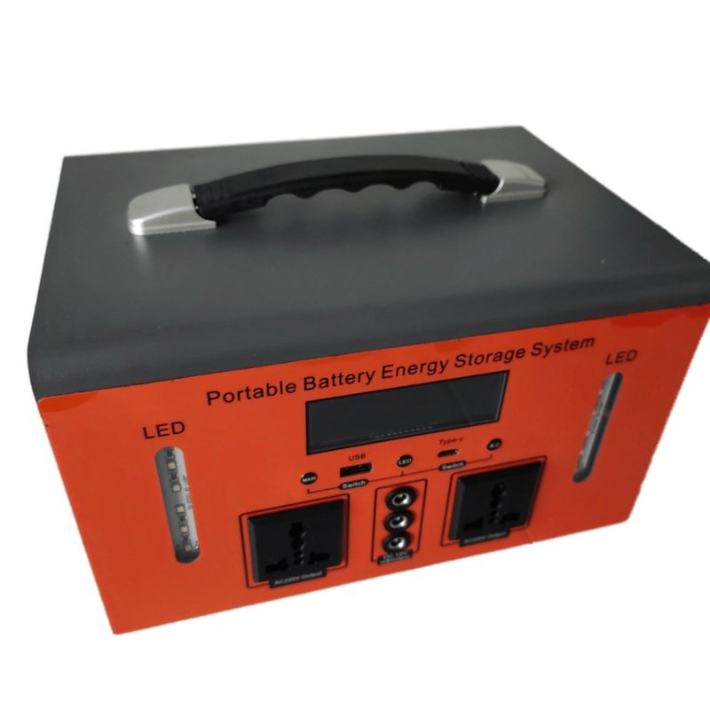 Draagbare elektriciteitscentrale 300W/500W met USB-poort en AC-stroombasis voor camping of noodstroom