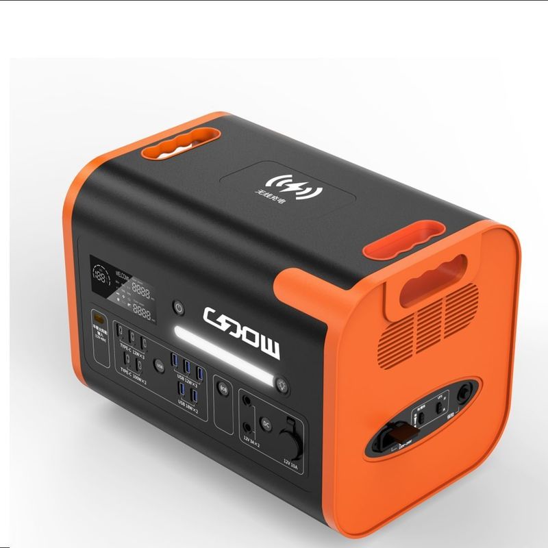 800W Max Zonneoplaad LiFePO4 Backup Battery Draagbare stroom voor kamperen en buiten