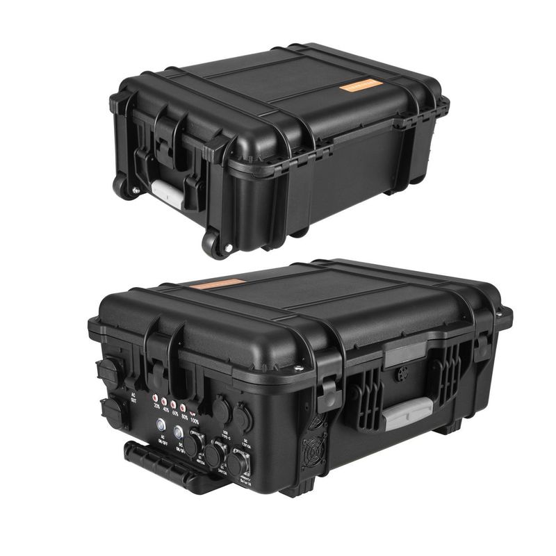 Buiten draagbare elektriciteitscentrale voor Live Broadcast fans Power Tools AC Output Current 15A Max USB