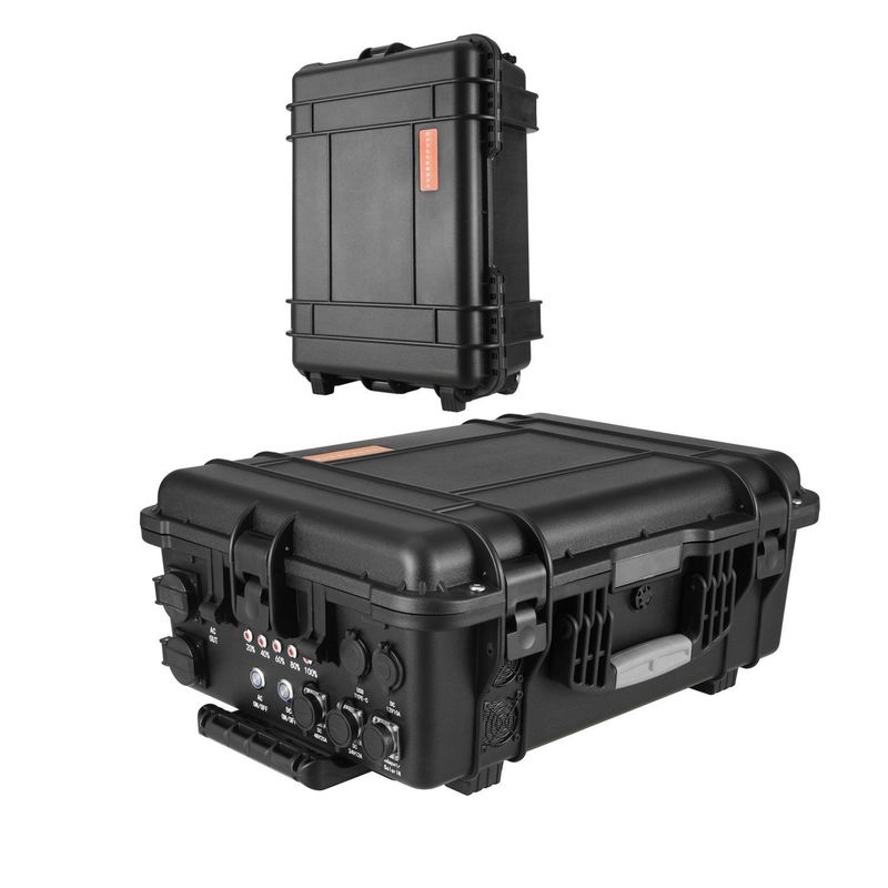 Draagbare Lifep04-batterij zuivere sinusgolf-uitgang 5000W/4800wh/48kg voor buitenkamperen