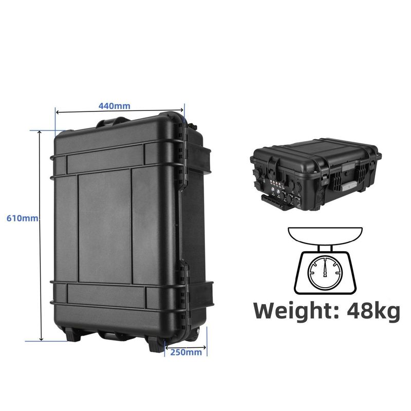 5000W/4800W accu UPS draagbare energiecentrale voor buitenwoningen 6-7 uur oplaadtijd