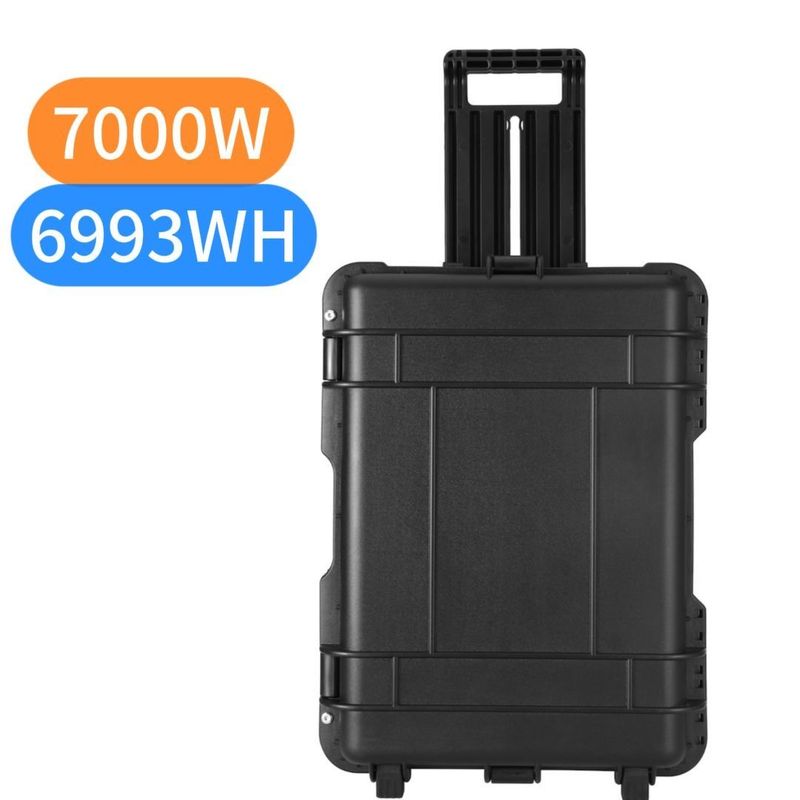 AC Pure Sine Wave Output 7000W Buitenkrachtcentrale LiFePO4 Draagbare zonne-generator