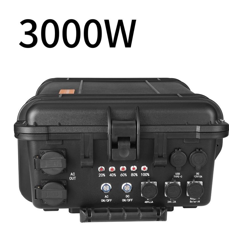 Draagbare energiegenerator 3000W/3000wh Stroomcentrale voor noodvoorziening buiten