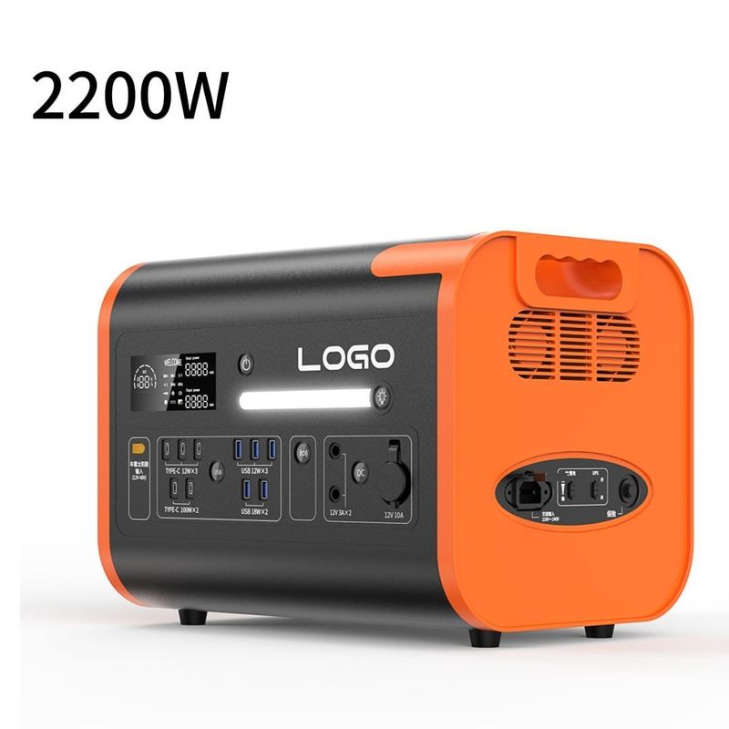 40ah/2048wh/2200W/2400W Draagbare energiegenerator Noodlucht Buitenkracht 3