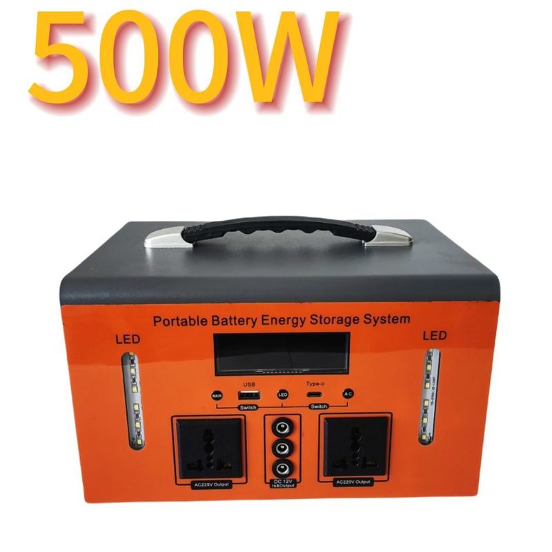 XT500 500W draagbare lithiumbatterij stroomvoorziening voor buitenkamperen en noodgevallen