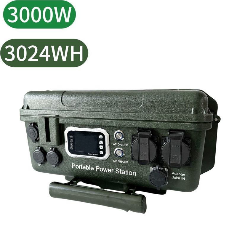 Outdoor Camping Draagbare elektriciteitscentrale met USB-C 45W en 3000W/3024wh