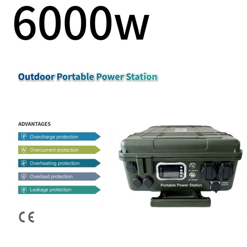 6000W / 110V / 230V generator met zonnepaneel opladen van uw noodstroombron