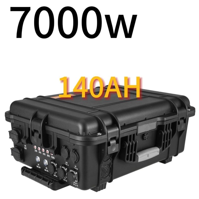 110V/220V AC-uitgang 7000W/6993wh Outdoor Emergency Mobile Power Station voor Oost-Azië