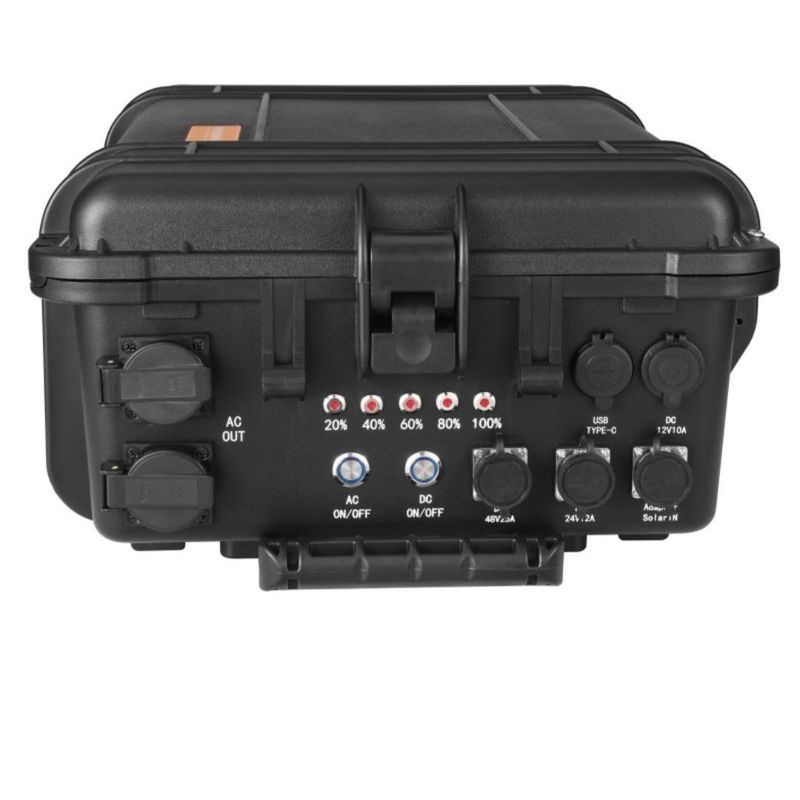 Draagbare elektriciteitscentrale met een groot vermogen van 5000 W en een lithiumbatterie met een groot vermogen